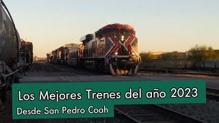 Los mejores trenes del año 2023 Pasando por San Pedro Coahuila [upl. by Adoree]