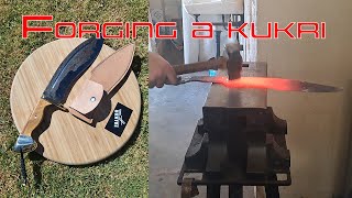 Fearless Forging Custom Kukri Making ASMR [upl. by Enida]