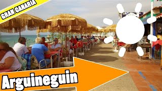 Arguineguin Gran Canaria Spain Tour of beach and resort [upl. by Farant]