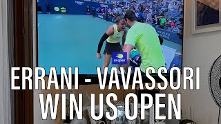 ERRANI  VAVASSORI  WIN US OPEN [upl. by Anazus]