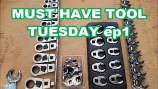 MUST HAVE TOOL TUESDAY Ep1 Crowfoot wrenches crowsfeet crowsfoot [upl. by Derek]