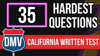 California DMV Written Test 2024 35 Hardest Questions [upl. by Galen]