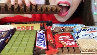 ASMR CHOCOLATE Eating CRUNCHY amp CHEWY Eating Sounds No Talking  Toblerone [upl. by Elnore]