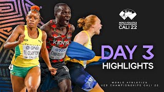 Day 3 Highlights  World Athletics U20 Championships Cali 2022 [upl. by Acsicnarf]