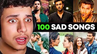 Top 100 SAD BOLLYWOOD SONGS [upl. by Kacey]