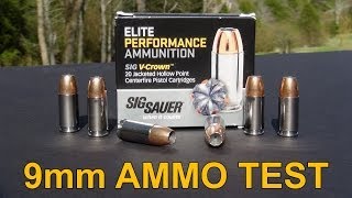 SIG SAUER VCROWN 9mm Ammo Review [upl. by Lasko]