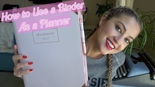 USING A BINDER AS A PLANNER  HOW TO ORGANIZE YOUR ENTIRE LIFE [upl. by Htrap]