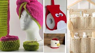 Crochet toilet accessories [upl. by Atillertse447]