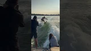 Tommy Czeschin behind a 2025 MB 23ft B52 Alpha surf liquidforce boating [upl. by Goddord314]