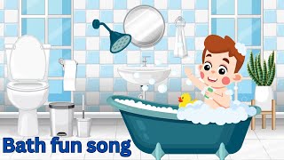 Lets Take a Bath  Fun Bath Time Song For Kids  Dinoworld Nursery rhymes [upl. by Mintun]