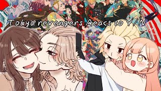 Tokyo revengers React to YN yn×manjiro [upl. by Xuagram240]