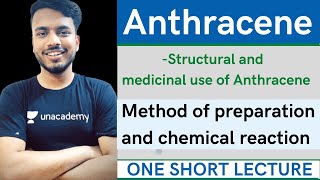 structure and medicinal use of Anthracene  method of Preparation and reaction of Anthracene sgsir [upl. by Ifok]