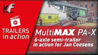 FAYMONVILLE MultiMAX PAX 6axle semitrailer in action for Jan Coesens [upl. by Haase]