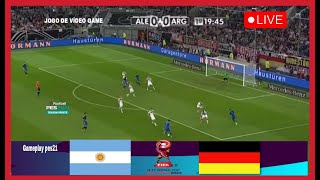 🔴LIVE  Argentina U17 vs Germany U17  SemiFinal  Fifa U17 World Cup 2023  Pes 21 Gameplay [upl. by Epuladaug]