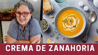 Crema de Zanahoria con Jengibre Receta Vegana  The Frugal Chef en Español [upl. by Els584]