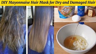 DIY Mayonnaise Hair Mask  Deep Moisturizing Treatment for Dry amp Damaged Hair [upl. by Annohsat]