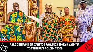 ANLO CHIEF AND DR ZANETOR RAWLINGS STORMS MANHYIA TO CELEBRATE GOLDEN STOOL [upl. by Ebehp]