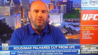 Dana White fires Rousimar Palhares [upl. by Lanrev]