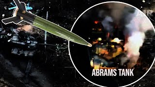 How a Russian Shells Destroyed Ukraines Abrams with One Shot [upl. by Eislehc211]