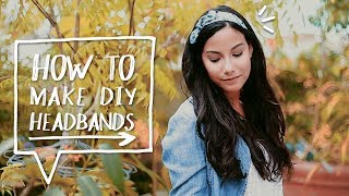 DIY HAIR ACCESORIES  How to Make a DIY Bow Headband Tutorial  Sewing Project ✨Alejandras Styles [upl. by Ahseki970]