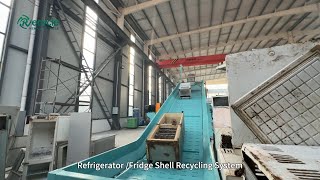 Fridge Recycling System  Refrigerator Shredder amp Vertical Crusher Combo [upl. by Marquita98]