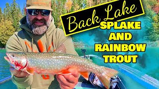 Fishing For Splake and Rainbow Trout in Northern Ontario  Flint Wilderness Lodge Back Lake Trip [upl. by Netta145]