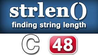 strlen String Length Function in C Programming Language Video Tutorial [upl. by Kalin]