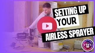 How to set up an airless sprayer [upl. by Marrissa805]