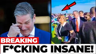 Shocking Footage British Public Boo and Shame Keir Starmer at Doncaster Races [upl. by Eilhsa]