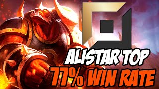 RANK 1 ALISTAR WORLD SHOWS HOW TO CARRY IN THE TOP LANE 77 WIN RATE SEASON 13 GUIDE [upl. by Airitac]