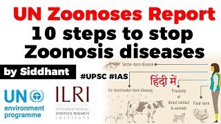 What is Zoonotic Disease UN Zoonoses Report explained  10 steps to stop Zoonotic diseases UPSC [upl. by Adnovay]