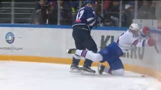 Osipov levels Kovalchuk in the corner [upl. by Nylg]