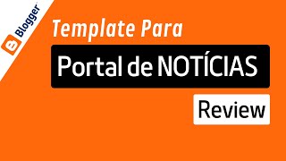 Template Blogger para Portal de Notícias  Review TechSpot [upl. by Noryb]