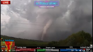 Greenfield Iowa Tornado  Live Stream Archive [upl. by Sutsuj994]