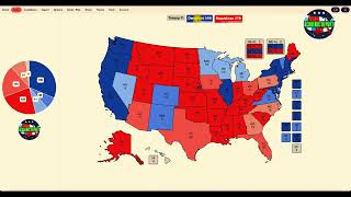 2024 Election Polls Night Map Latest Data in Key States Daily Map Prediction [upl. by Camel]