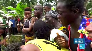 Cameroon anglophone crisis refugees mourn deaths [upl. by Cargian262]