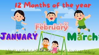 Learn All 12 Months of the Year Days Count amp Fun Facts for Kids  Educational Video  kids learn [upl. by Shank]