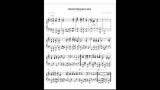 Horst WesselLied Rare Version piano Reupload [upl. by Screens]