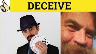 Deceive Deception Deceit Deceptive Deceitful  Deceive Deception Deceit Deceptive Deceitful Meaning [upl. by Anahcra]