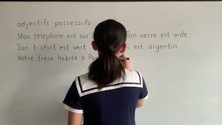 Les adjectifs possessifs en français [upl. by Faith]