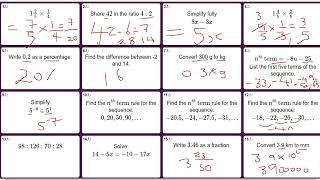 GCSE 91 Maths KS3 Maths Exam Style Questions End of Year AssessmentsExams Sep 2024 [upl. by Matazzoni]