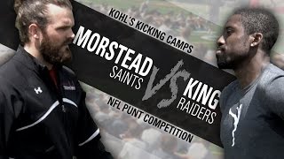 NFL Punter Competition Thomas Morstead Vs Marquette King [upl. by Ecnal]