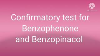 Lab Preparation of Benzopinacolone from Benzophenone with mechanism [upl. by Rory]