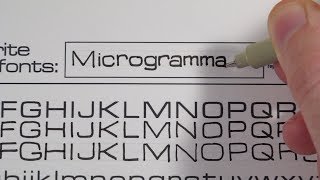 Learn to write in different fonts Microgramma [upl. by Junie]