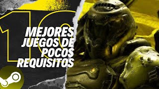 🚀 TOP  10 Mejores JUEGOS GRATIS con POCOS REQUISITOS de STEAM ✅para PC de BAJOS RECURSOS 2024😎 [upl. by Noillimaxam563]