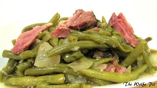 Southern Green Beans amp Smoked Ham Hocks  Green Bean Recipe [upl. by Standish200]