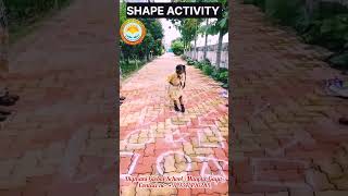 Shape activity Montessori kids Digmani global school gaya activitybasedlearning activity [upl. by Danas74]