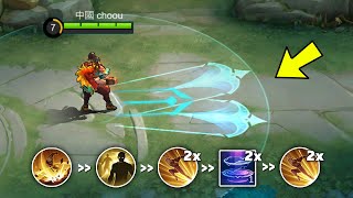 TRIPLE DASH  TRIPLE RECALL CHOU GAMEPLAY  Mobile Legends [upl. by Kcirevam]