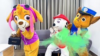 PAW Patrol Ultimate Rescue PAW PATROL FUNNY WET FART  Paw Patrol Funny Action In Real Life [upl. by Enilecram]