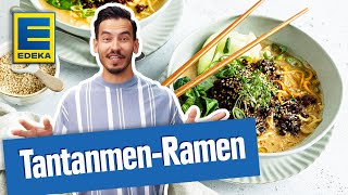 Tantanmen Ramen I Einfaches amp veganes RamenNudelnRezept [upl. by Murry746]